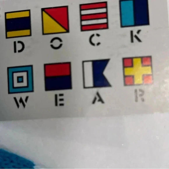 NWT Dockwear Kids Cardigan Sweater Teal & White Unisex Size 3T - Picture 8 of 12